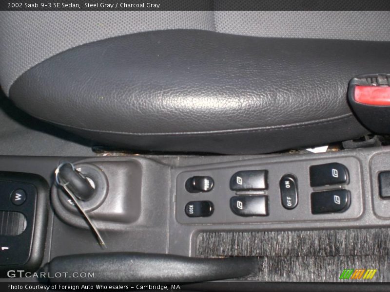Steel Gray / Charcoal Gray 2002 Saab 9-3 SE Sedan