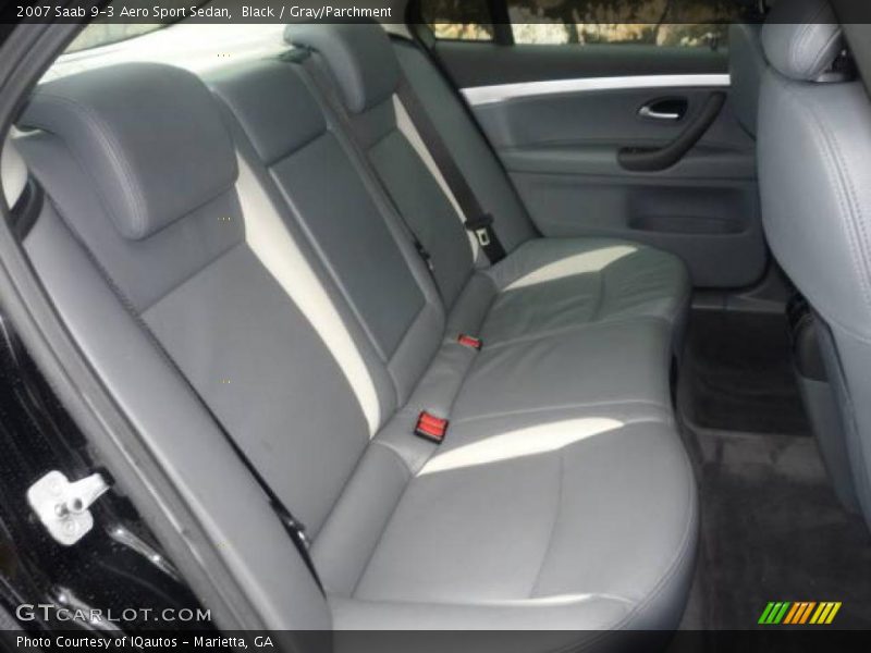 Black / Gray/Parchment 2007 Saab 9-3 Aero Sport Sedan