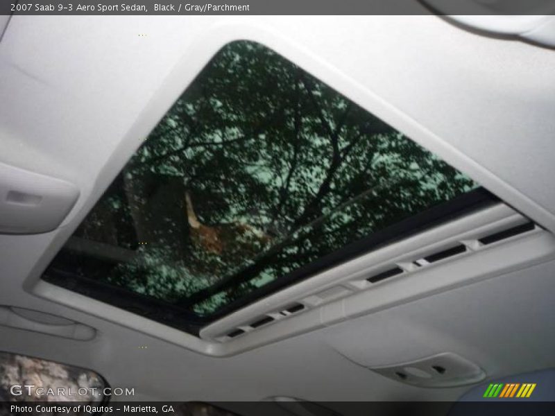 Black / Gray/Parchment 2007 Saab 9-3 Aero Sport Sedan