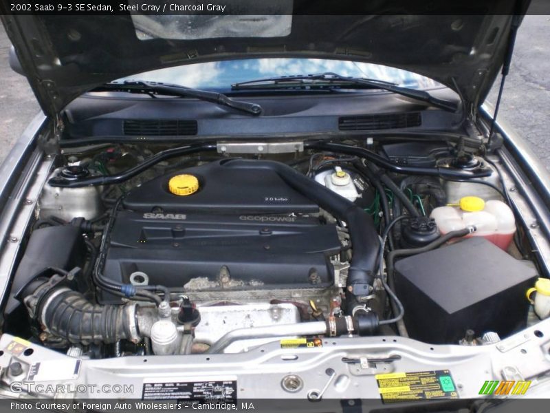 Steel Gray / Charcoal Gray 2002 Saab 9-3 SE Sedan