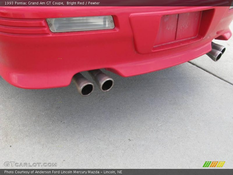 Bright Red / Pewter 1993 Pontiac Grand Am GT Coupe