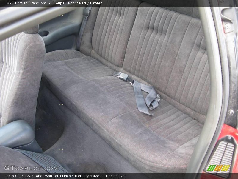 Bright Red / Pewter 1993 Pontiac Grand Am GT Coupe