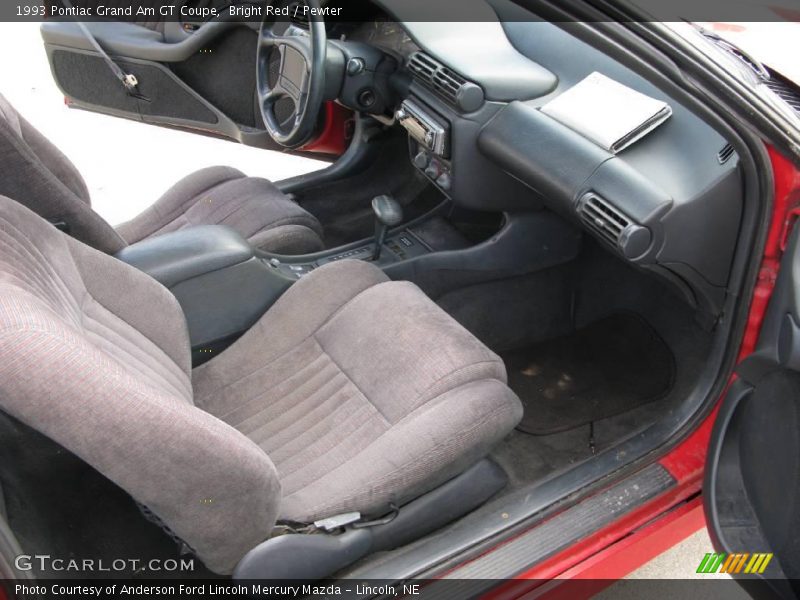Bright Red / Pewter 1993 Pontiac Grand Am GT Coupe