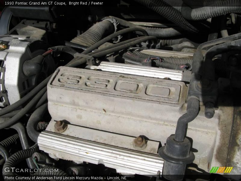 Bright Red / Pewter 1993 Pontiac Grand Am GT Coupe