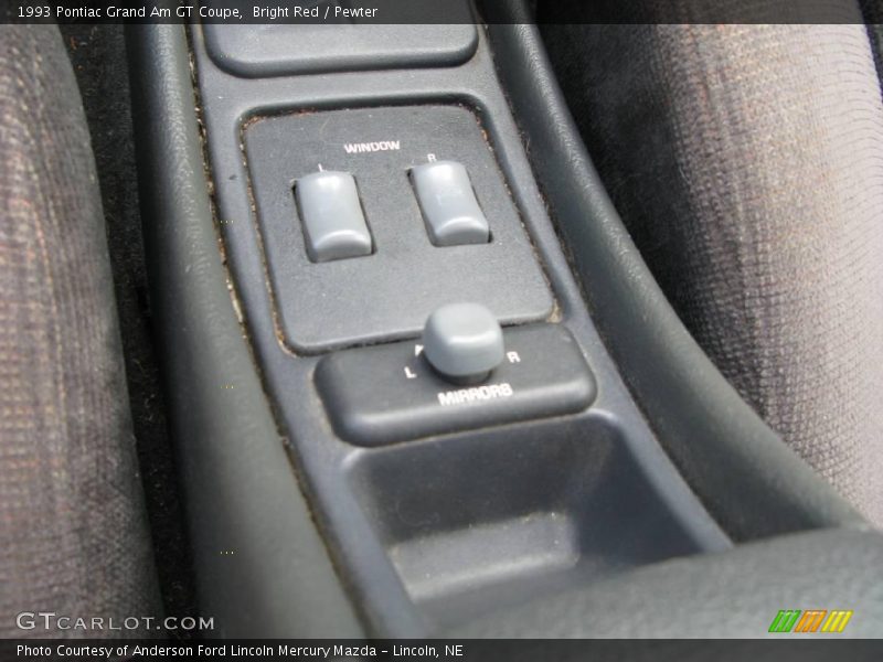 Bright Red / Pewter 1993 Pontiac Grand Am GT Coupe