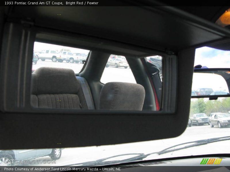 Bright Red / Pewter 1993 Pontiac Grand Am GT Coupe