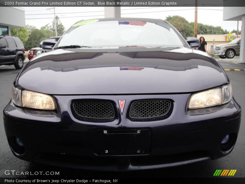 Blue Black Metallic / Limited Edition Graphite 2003 Pontiac Grand Prix Limited Edition GT Sedan