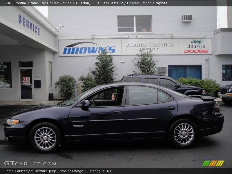 Blue Black Metallic / Limited Edition Graphite 2003 Pontiac Grand Prix Limited Edition GT Sedan