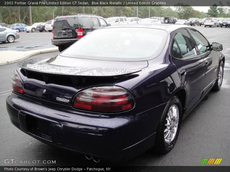 Blue Black Metallic / Limited Edition Graphite 2003 Pontiac Grand Prix Limited Edition GT Sedan