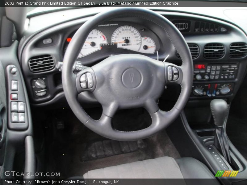 Blue Black Metallic / Limited Edition Graphite 2003 Pontiac Grand Prix Limited Edition GT Sedan