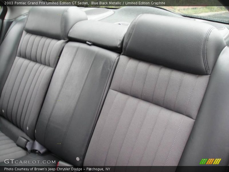 Blue Black Metallic / Limited Edition Graphite 2003 Pontiac Grand Prix Limited Edition GT Sedan