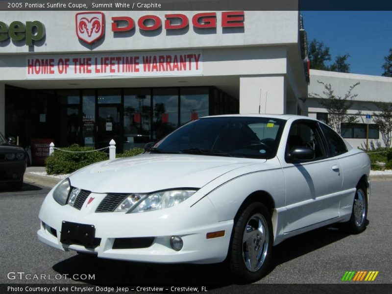 Summit White / Graphite 2005 Pontiac Sunfire Coupe