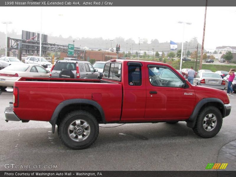 Aztec Red / Gray 1998 Nissan Frontier XE Extended Cab 4x4