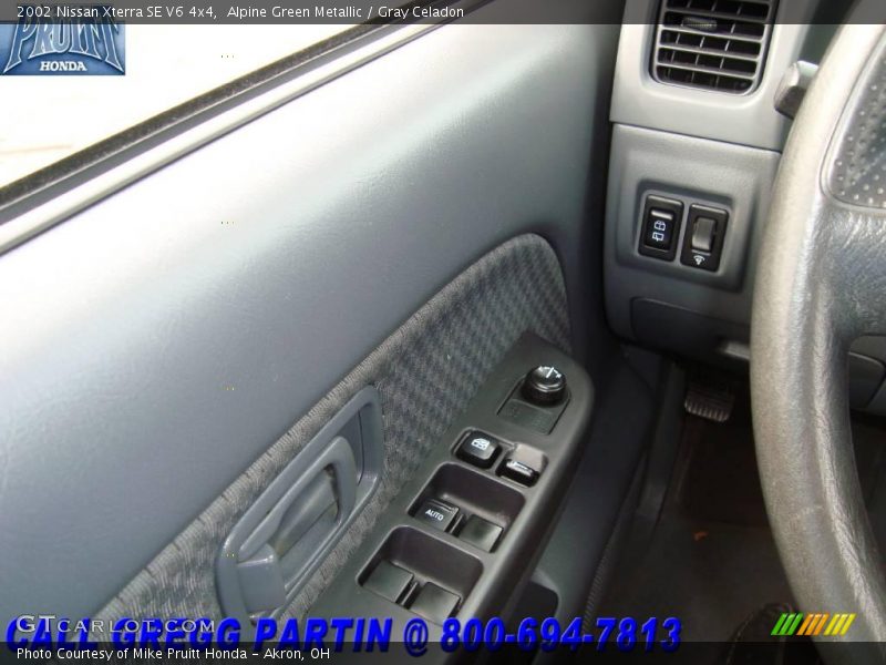 Alpine Green Metallic / Gray Celadon 2002 Nissan Xterra SE V6 4x4
