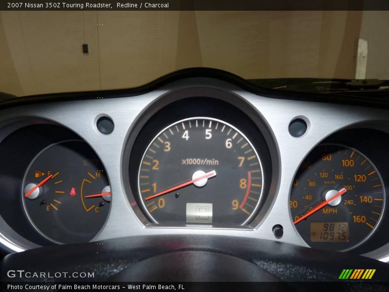 Redline / Charcoal 2007 Nissan 350Z Touring Roadster