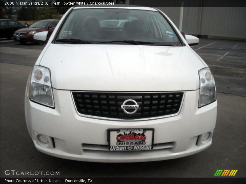 Fresh Powder White / Charcoal/Steel 2008 Nissan Sentra 2.0