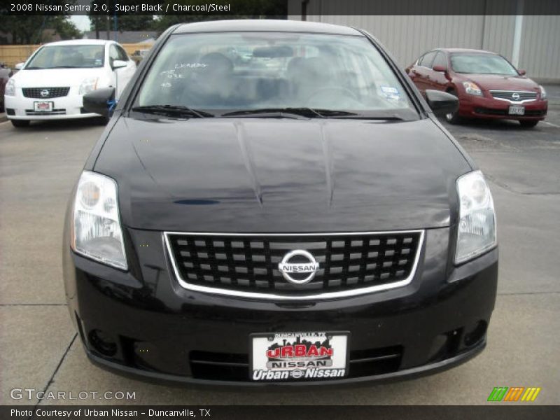 Super Black / Charcoal/Steel 2008 Nissan Sentra 2.0