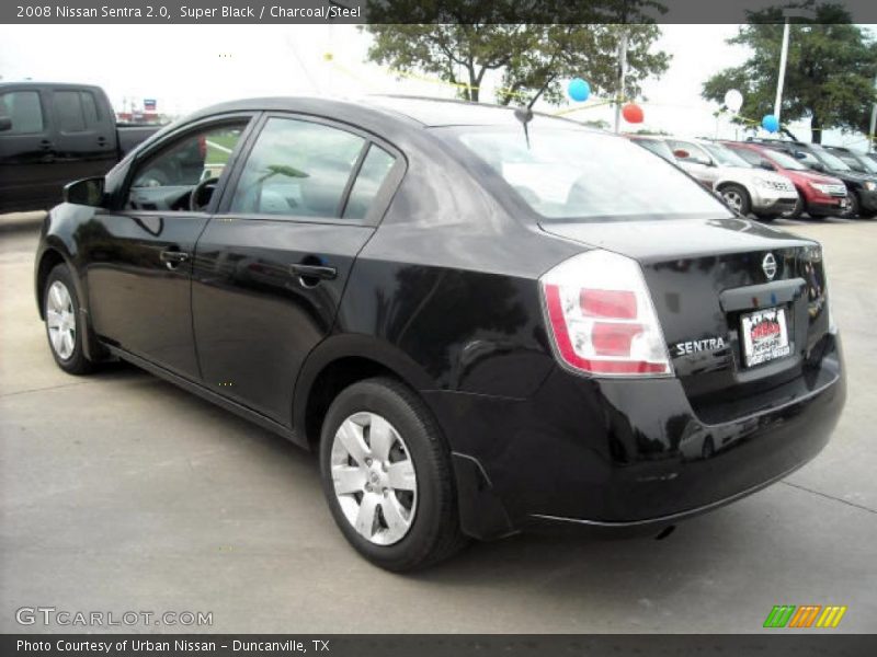 Super Black / Charcoal/Steel 2008 Nissan Sentra 2.0