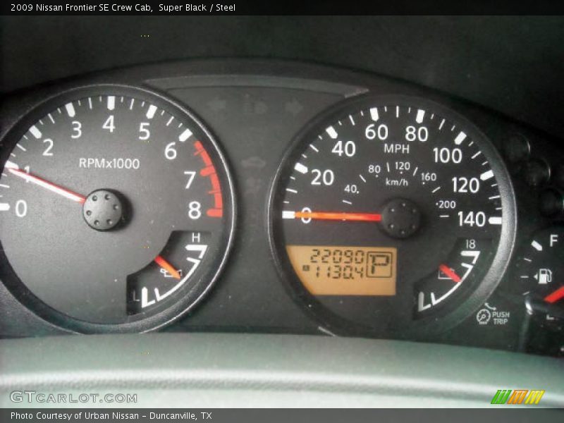 Super Black / Steel 2009 Nissan Frontier SE Crew Cab
