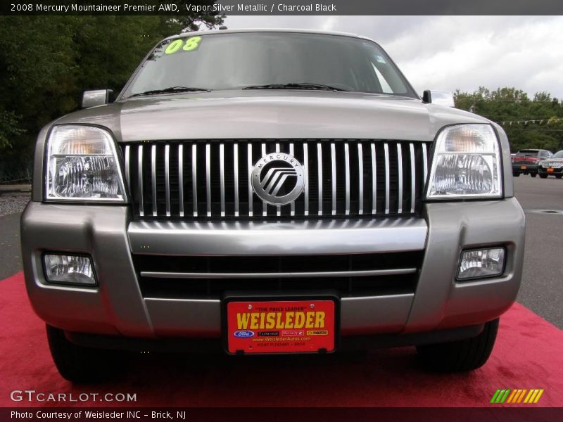 Vapor Silver Metallic / Charcoal Black 2008 Mercury Mountaineer Premier AWD