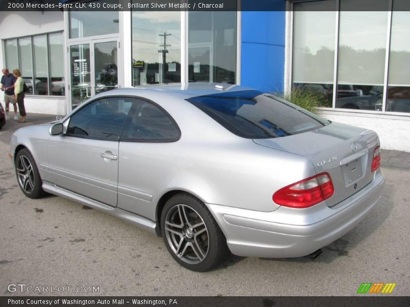 Brilliant Silver Metallic / Charcoal 2000 Mercedes-Benz CLK 430 Coupe