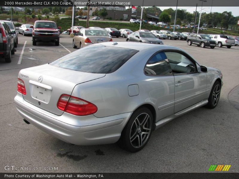 Brilliant Silver Metallic / Charcoal 2000 Mercedes-Benz CLK 430 Coupe