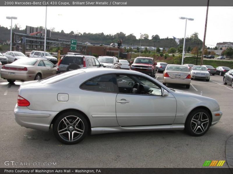 Brilliant Silver Metallic / Charcoal 2000 Mercedes-Benz CLK 430 Coupe