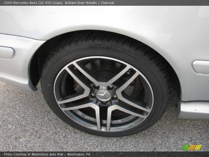 Brilliant Silver Metallic / Charcoal 2000 Mercedes-Benz CLK 430 Coupe