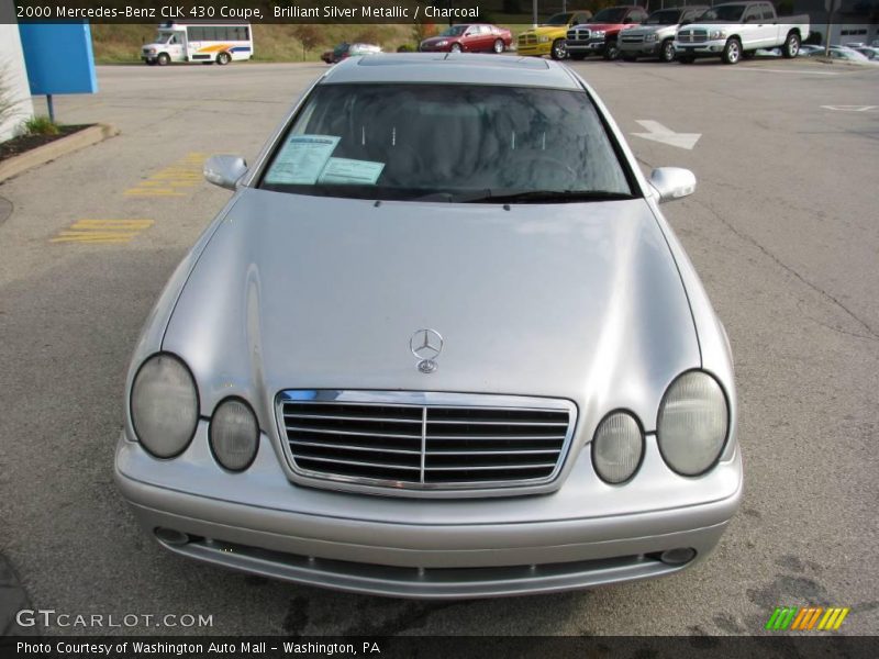 Brilliant Silver Metallic / Charcoal 2000 Mercedes-Benz CLK 430 Coupe
