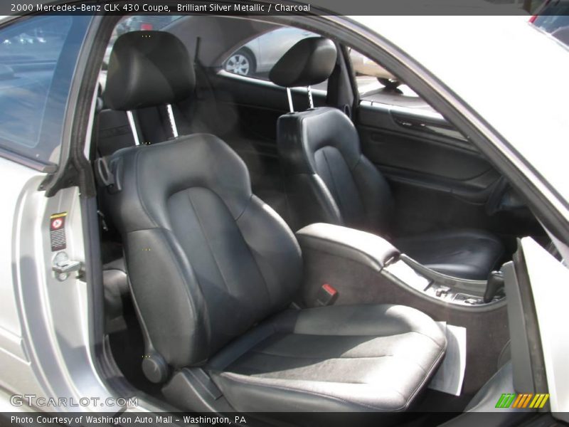 Brilliant Silver Metallic / Charcoal 2000 Mercedes-Benz CLK 430 Coupe