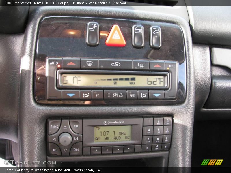 Brilliant Silver Metallic / Charcoal 2000 Mercedes-Benz CLK 430 Coupe
