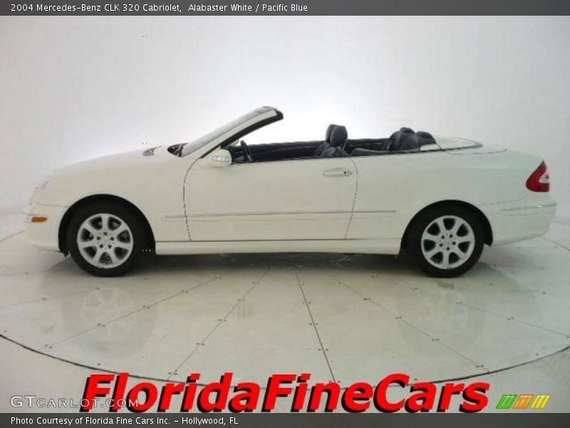 Alabaster White / Pacific Blue 2004 Mercedes-Benz CLK 320 Cabriolet