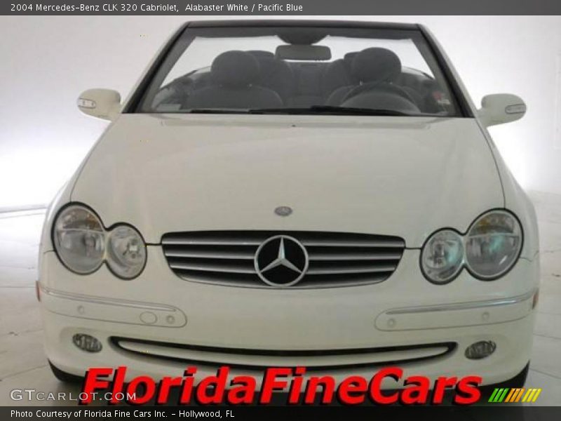 Alabaster White / Pacific Blue 2004 Mercedes-Benz CLK 320 Cabriolet