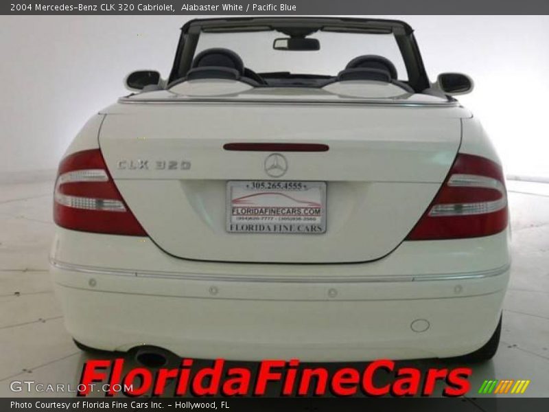 Alabaster White / Pacific Blue 2004 Mercedes-Benz CLK 320 Cabriolet