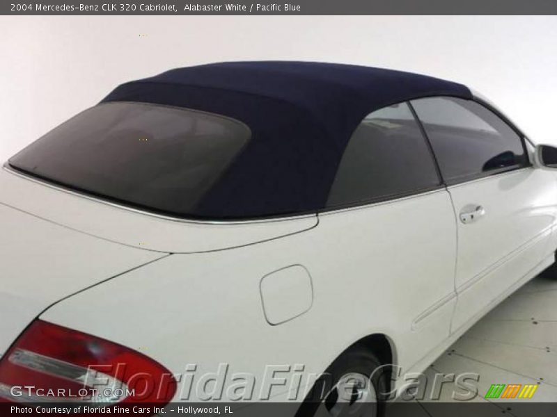 Alabaster White / Pacific Blue 2004 Mercedes-Benz CLK 320 Cabriolet