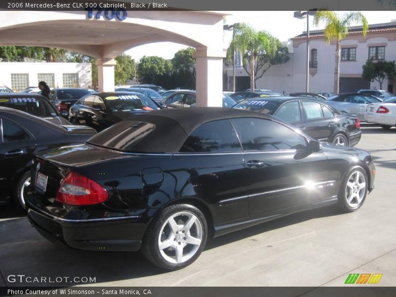 Black / Black 2006 Mercedes-Benz CLK 500 Cabriolet