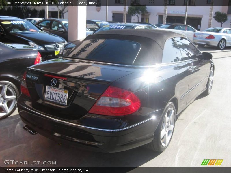 Black / Black 2006 Mercedes-Benz CLK 500 Cabriolet