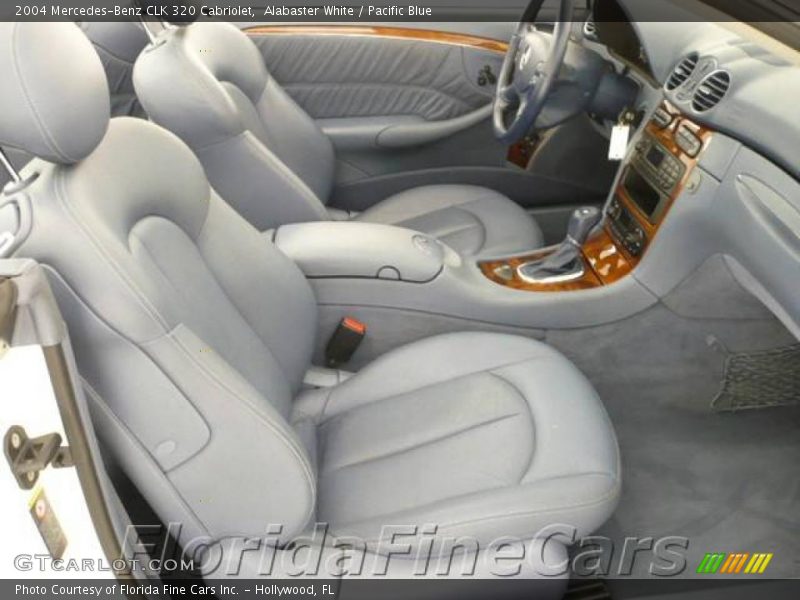 Alabaster White / Pacific Blue 2004 Mercedes-Benz CLK 320 Cabriolet