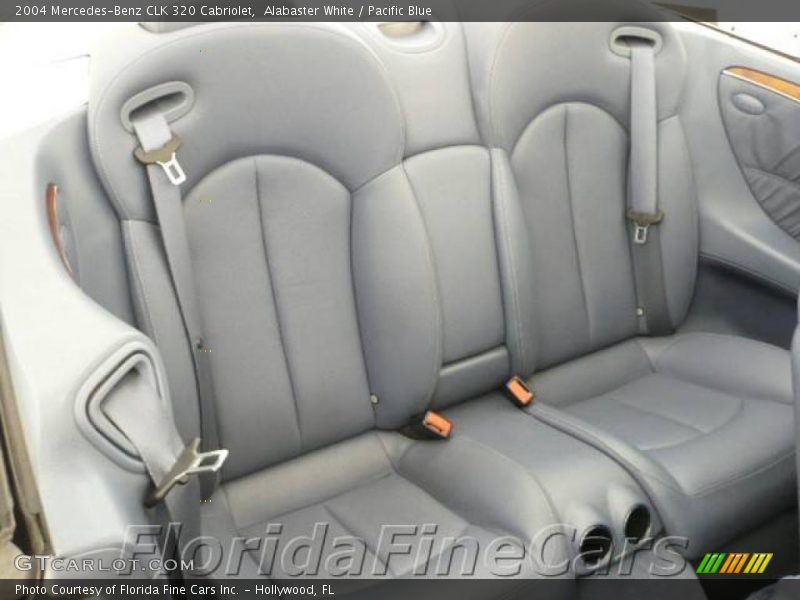 Alabaster White / Pacific Blue 2004 Mercedes-Benz CLK 320 Cabriolet