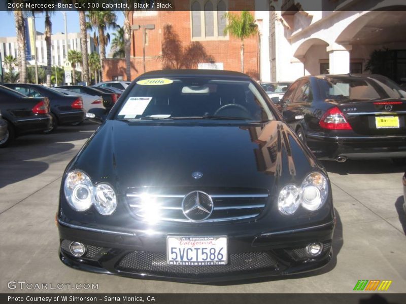 Black / Black 2006 Mercedes-Benz CLK 500 Cabriolet