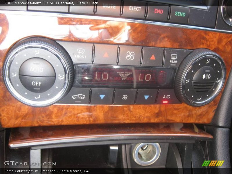 Black / Black 2006 Mercedes-Benz CLK 500 Cabriolet