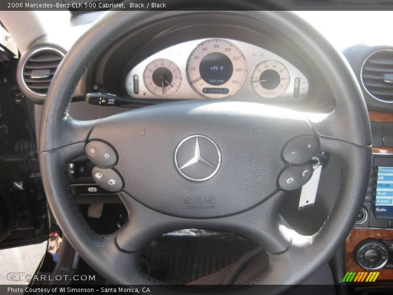 Black / Black 2006 Mercedes-Benz CLK 500 Cabriolet