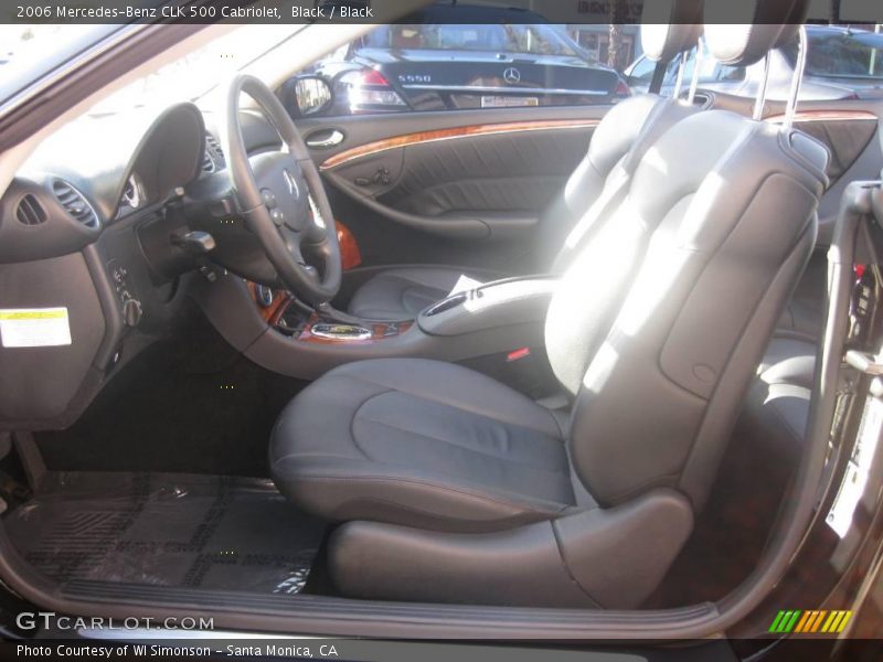 Black / Black 2006 Mercedes-Benz CLK 500 Cabriolet