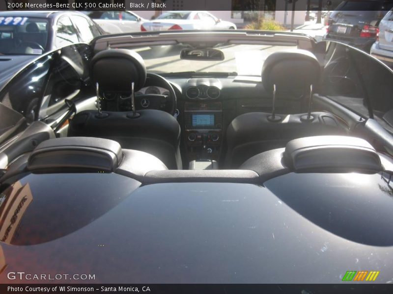 Black / Black 2006 Mercedes-Benz CLK 500 Cabriolet