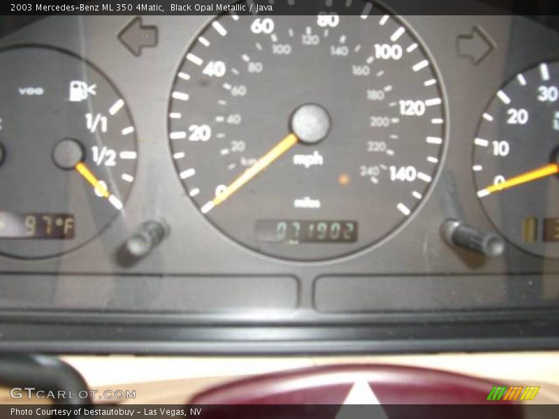 Black Opal Metallic / Java 2003 Mercedes-Benz ML 350 4Matic