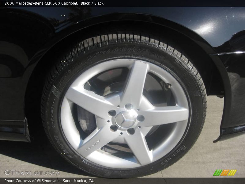 Black / Black 2006 Mercedes-Benz CLK 500 Cabriolet