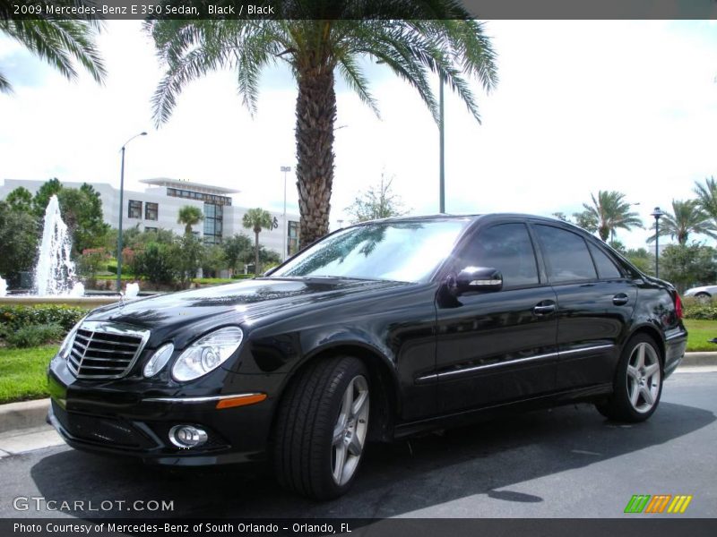 Black / Black 2009 Mercedes-Benz E 350 Sedan