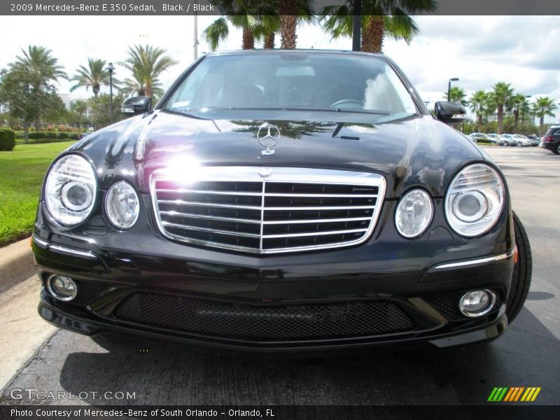 Black / Black 2009 Mercedes-Benz E 350 Sedan