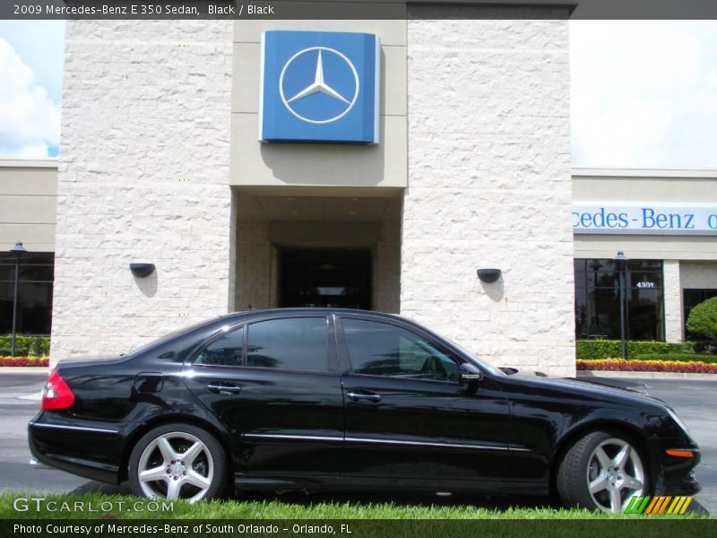 Black / Black 2009 Mercedes-Benz E 350 Sedan