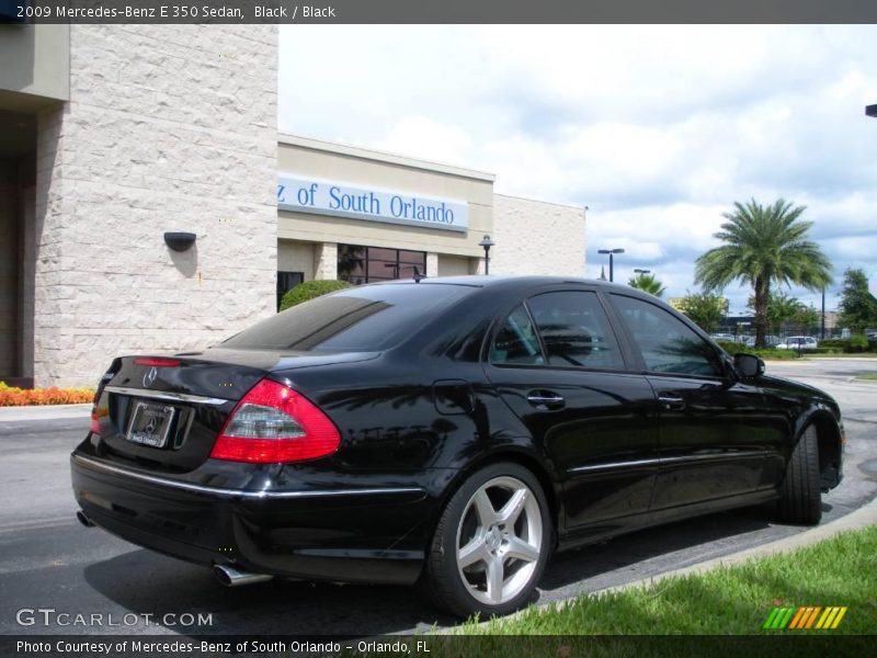 Black / Black 2009 Mercedes-Benz E 350 Sedan